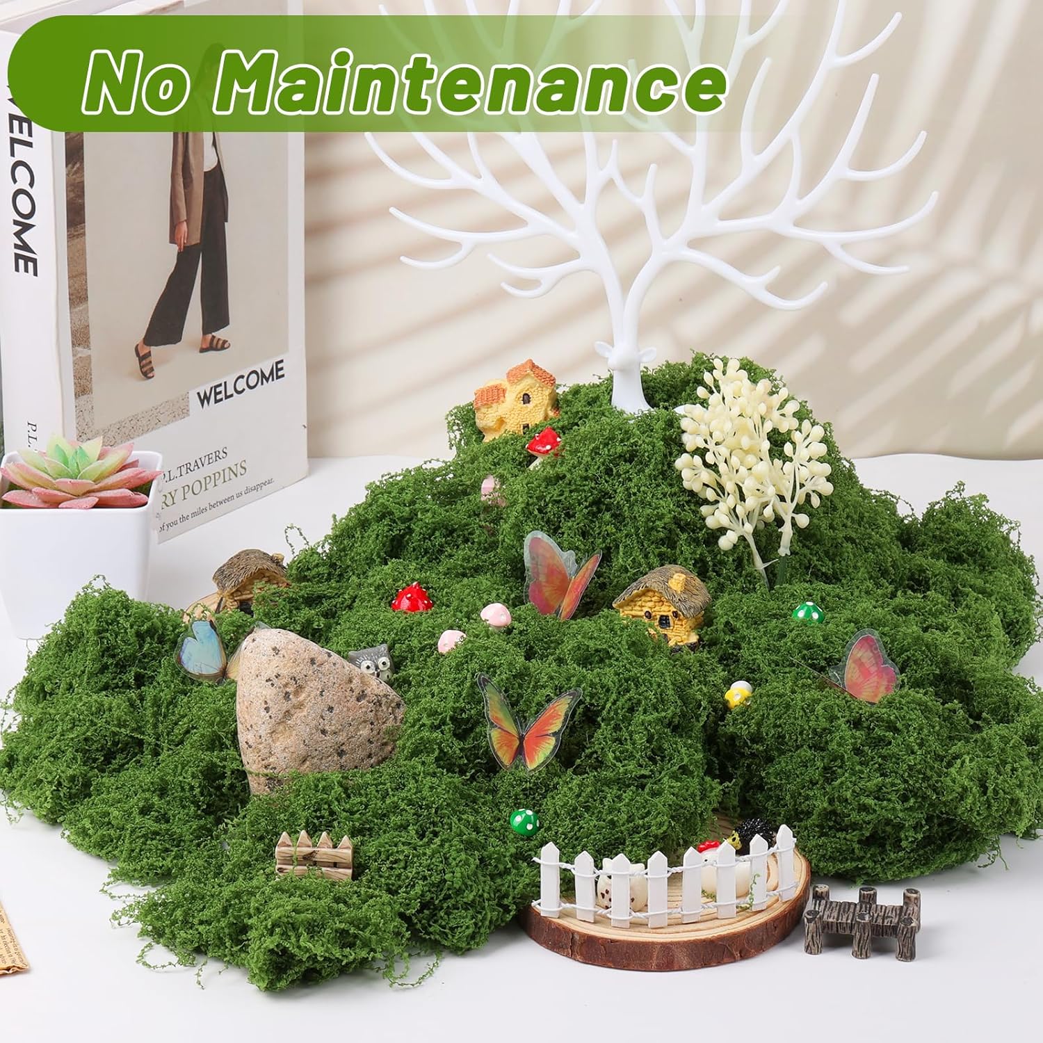 30/50/100g 녹색 가짜 이끼 DIY 공예 잔디  - Sphagnum Moss Dry 리뷰 및 가격